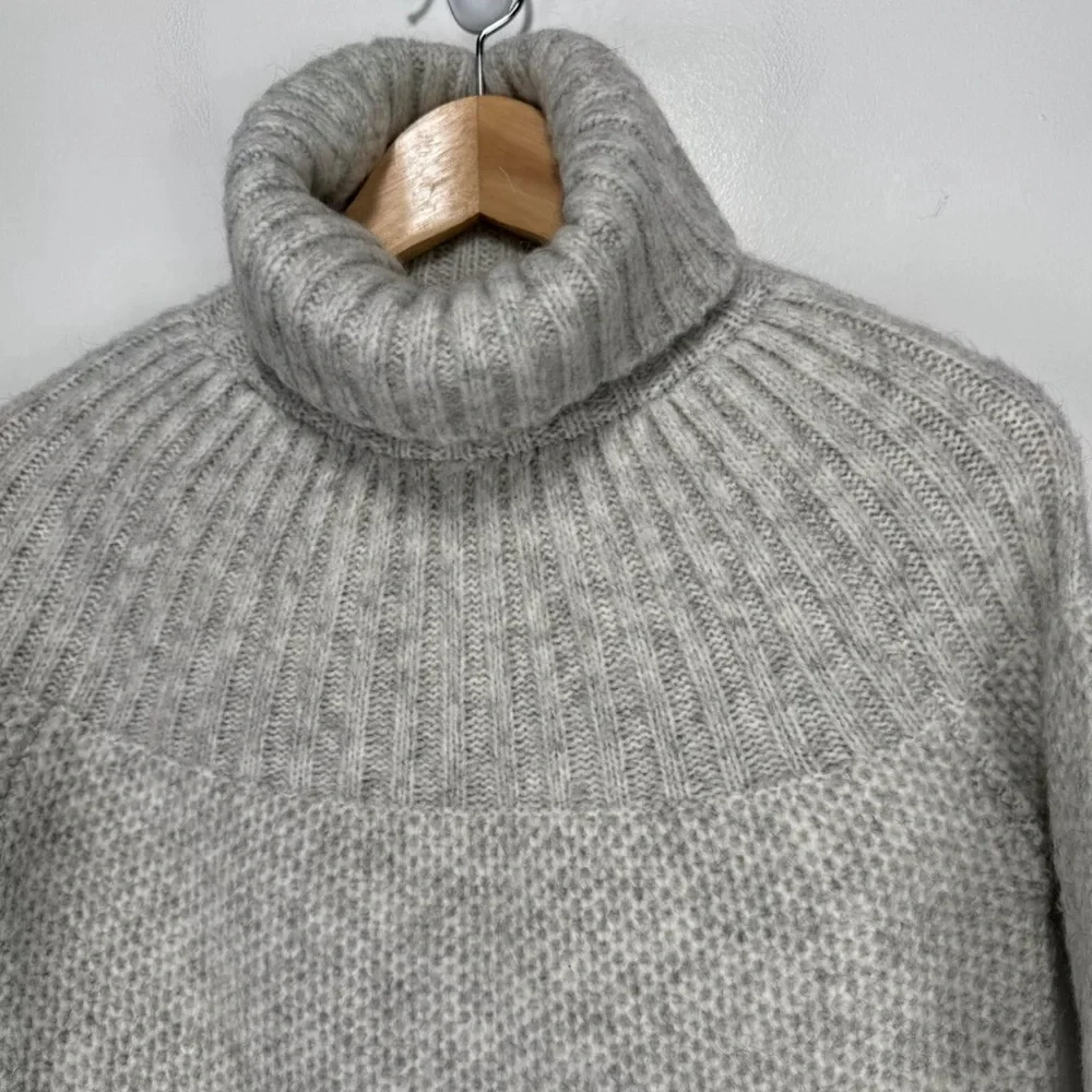 Madewell Snowbound Turtleneck Sweater Drawstring Pullover Women M Mohair Wool - Picture 6 of 9